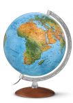 Handkaschierter Doppelbild-Leuchtglobus DFN 3010 Globus 30cm Tischglobus Globe Earth World Büro